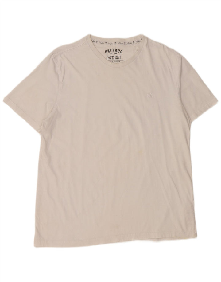 FAT FACE Mens T-Shirt Top XL White Cotton