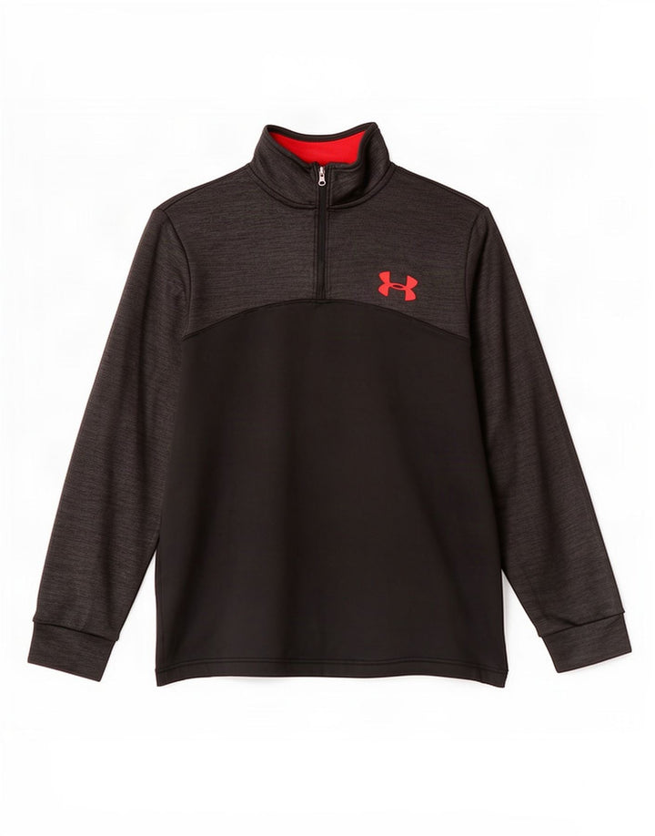 Under Armour Masculino Cold Gear Moletom Jumper Pequeno Preto Colorblock