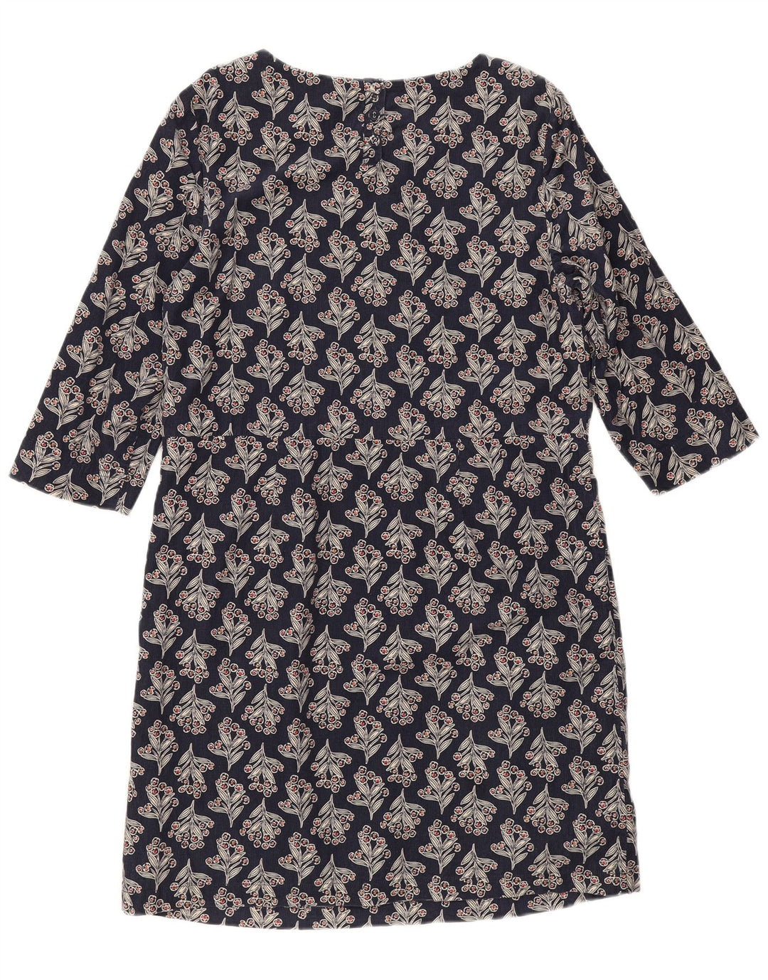 Vestido feminino Seasalt Cornwall UK 12 médio azul marinho floral