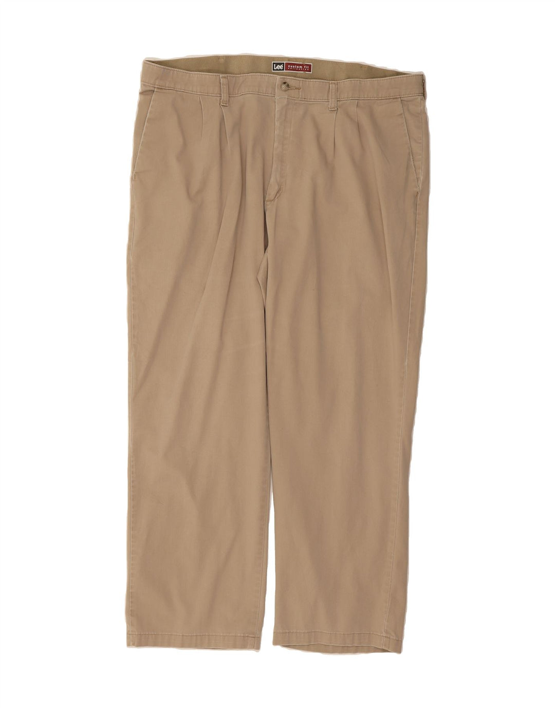 LEE Mens Custom Fit Pegged Chino Trousers W42 L30 Beige Cotton Vintage Lee and Second-Hand Lee from Messina Hembry 