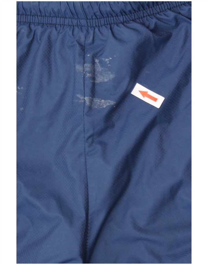 Calça de treino masculina Adidas grande nylon azul marinho