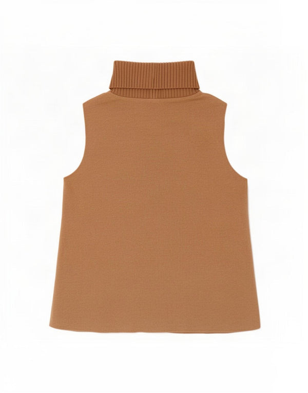 Zara Womens Vest Top UK 12 Algodão Bege Médio