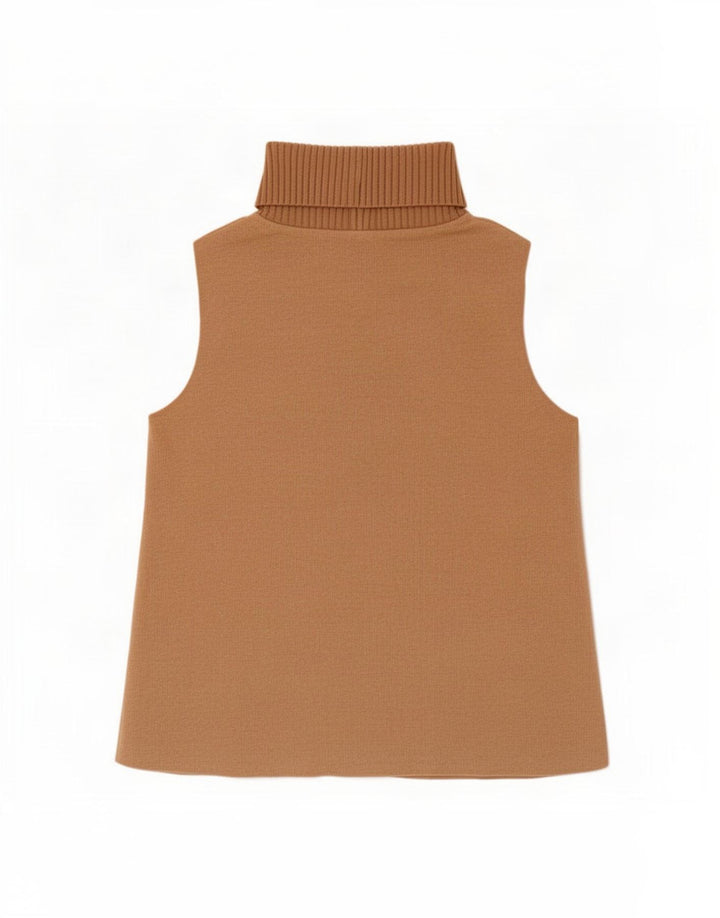 Zara Womens Vest Top UK 12 Algodão Bege Médio