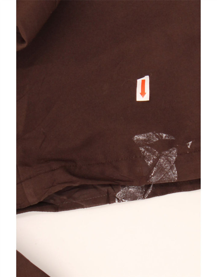 Calças de treino femininas ADIDAS UK 14 poliéster marrom médio