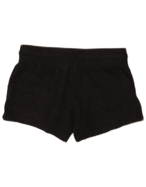 Shorts esportivos femininos Nike UK 10 pequeno algodão manchado cinza
