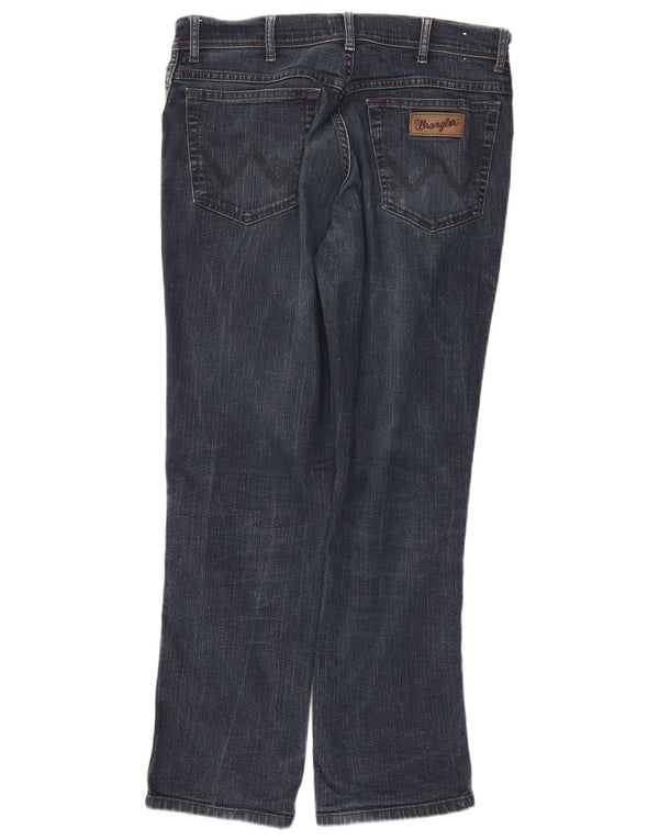 Wrangler Masculino Texas Straight Jeans W34 L32 Azul Marinho Algodão