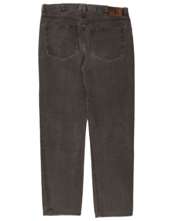 Calça jeans reta masculina Calvin Klein W34 L30 cinza