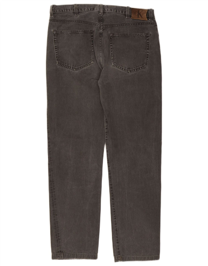 Calça jeans reta masculina Calvin Klein W34 L30 cinza