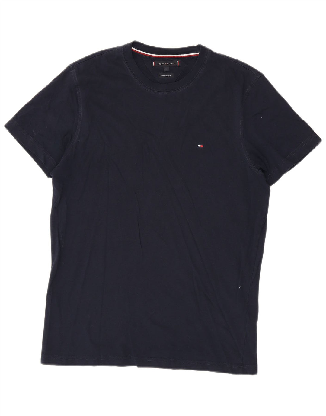 Camiseta masculina Tommy Hilfiger Top médio algodão azul marinho