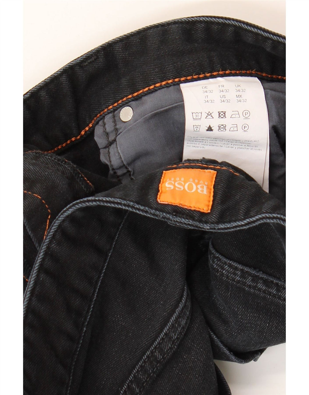 Hugo Boss Masculino Jeans Slim W34 L32 Algodão Preto