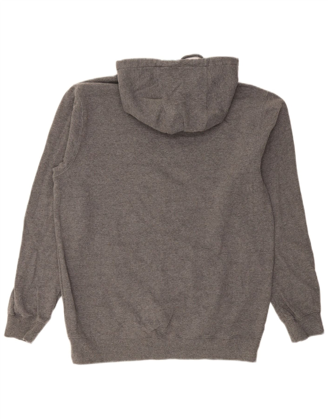 Suéter masculino com capuz gráfico Volcom grande algodão cinza