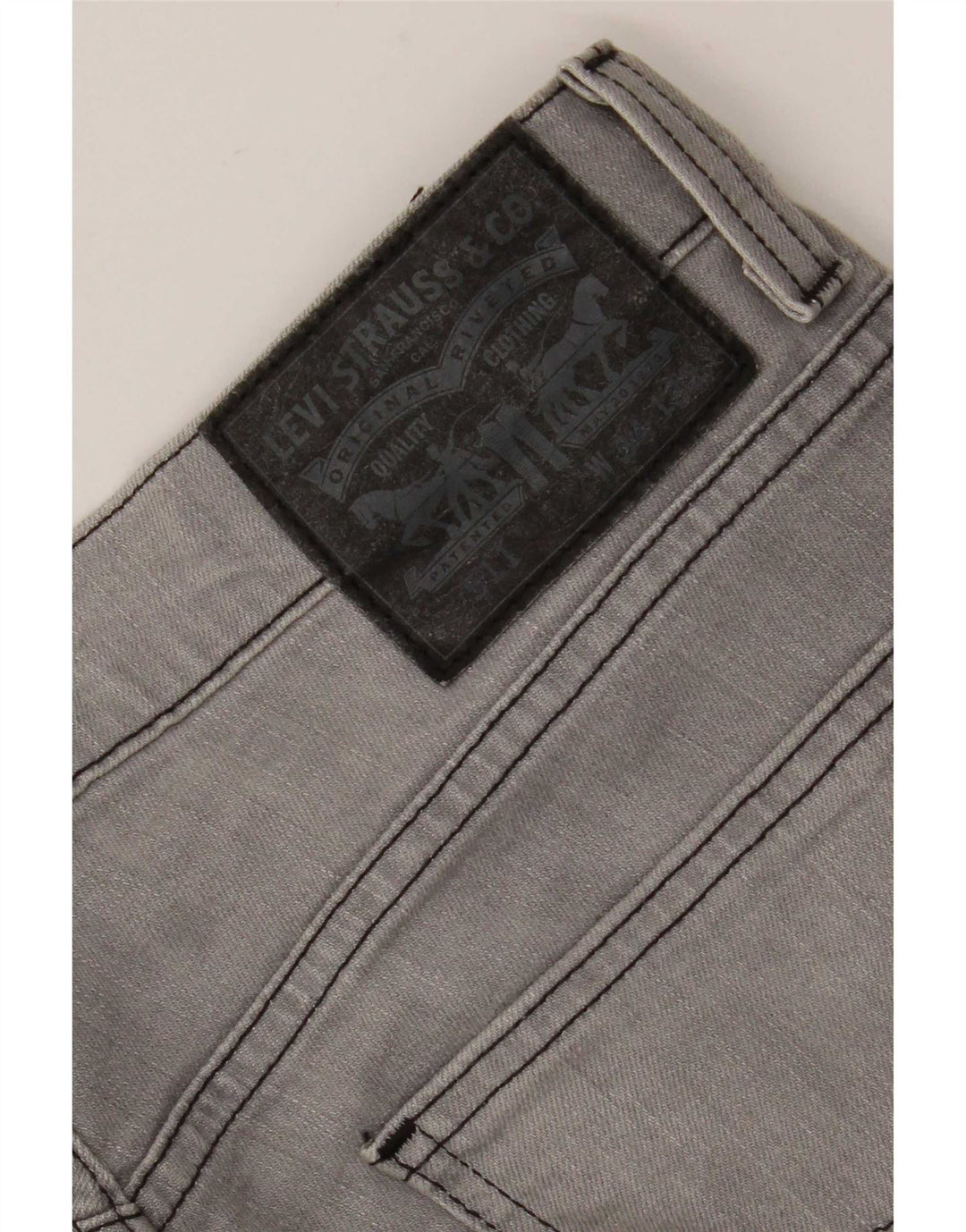 Calça jeans masculina Levi's 511 Tapered Slim W34 L32 cinza algodão