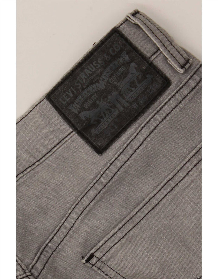 Calça jeans masculina Levi's 511 Tapered Slim W34 L32 cinza algodão