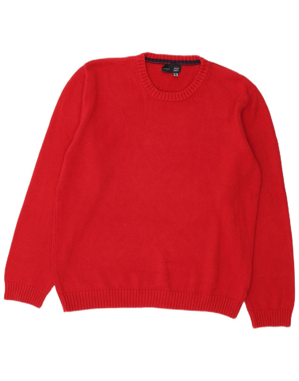 Suéter masculino Gas com gola redonda XL de algodão vermelho