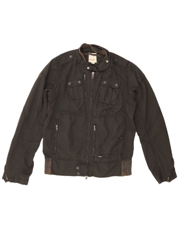Jaqueta militar feminina Diesel UK 18 XL preta nylon