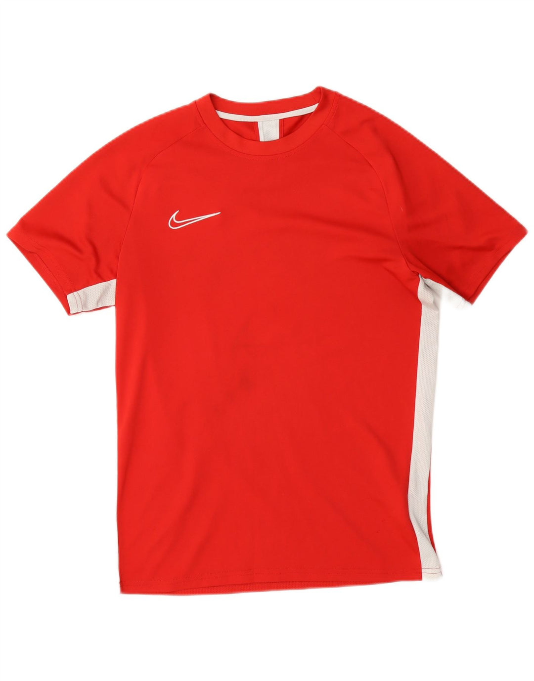 Camiseta masculina Nike Dri Fit Top médio vermelho colorblock poliéster