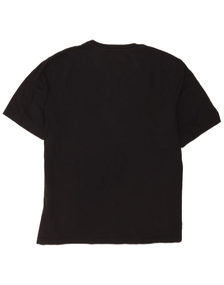 Camiseta masculina regular Ted Baker de algodão preto médio