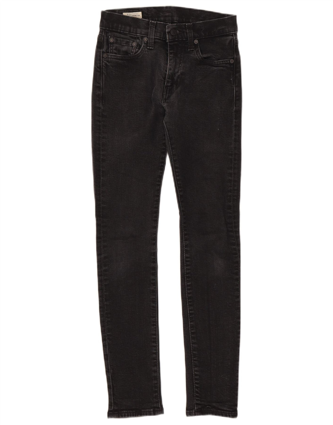 Jeans skinny feminino Levi's W28 L29 algodão preto