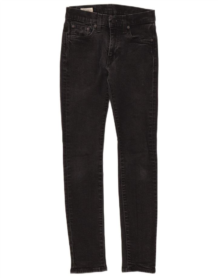 Jeans skinny feminino Levi's W28 L29 algodão preto
