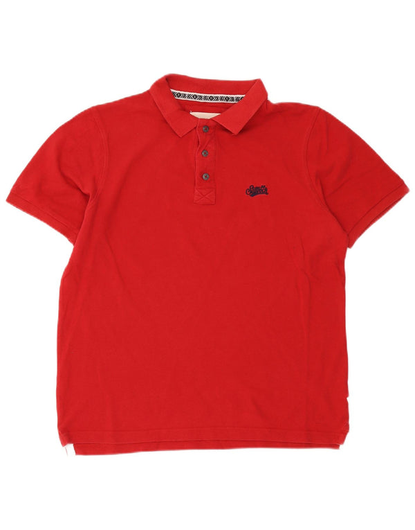 Camisa polo masculina Saltrock médio algodão vermelho