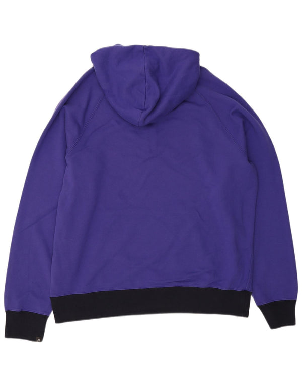 Jumper com capuz Nike masculino com zíper e gola XL roxo colorido bloco de algodão
