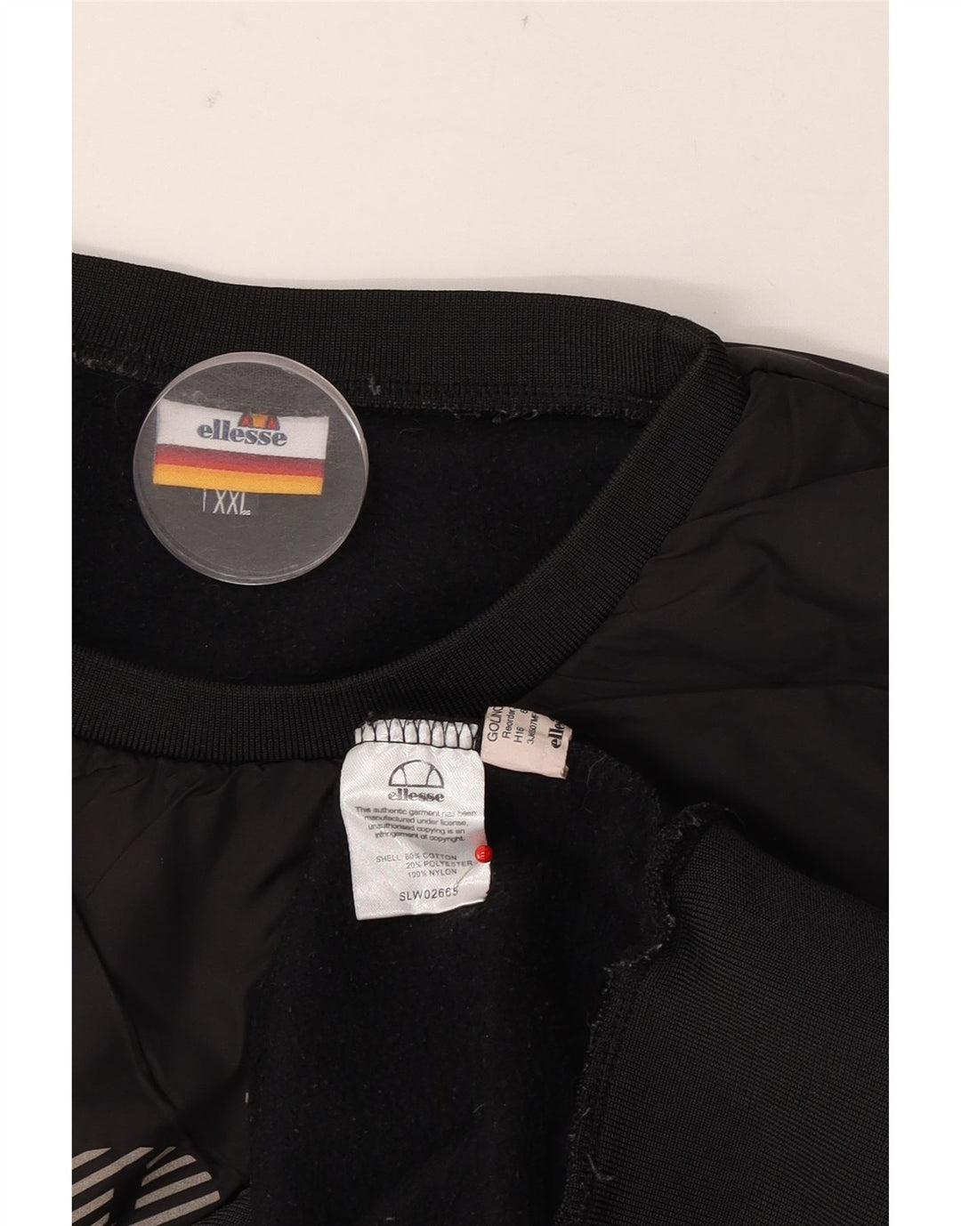 Ellesse moletom gráfico masculino jumper 2XL algodão cinza