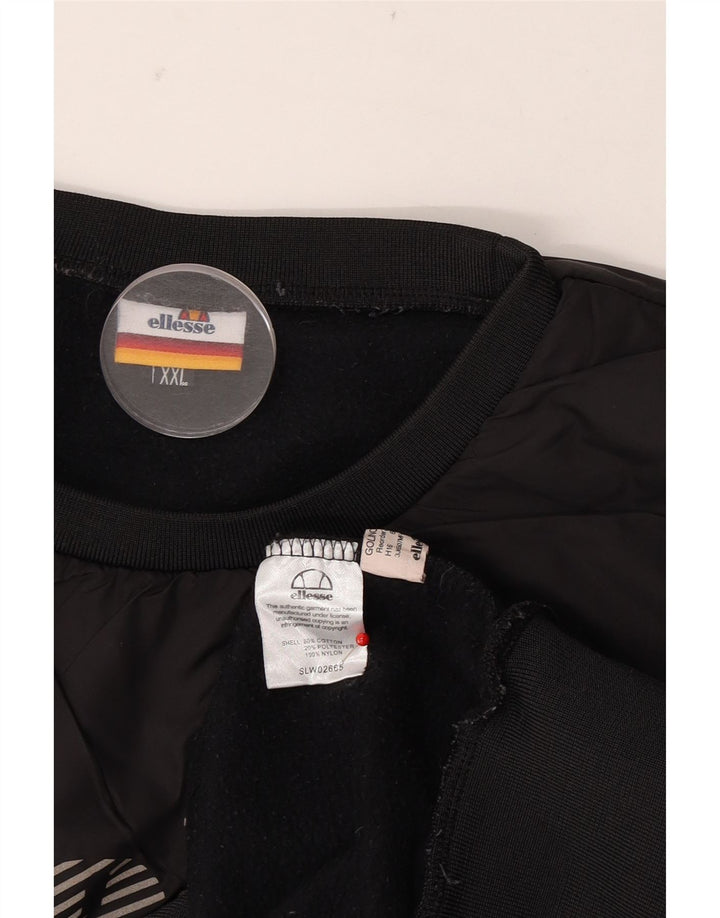 Ellesse moletom gráfico masculino jumper 2XL algodão cinza