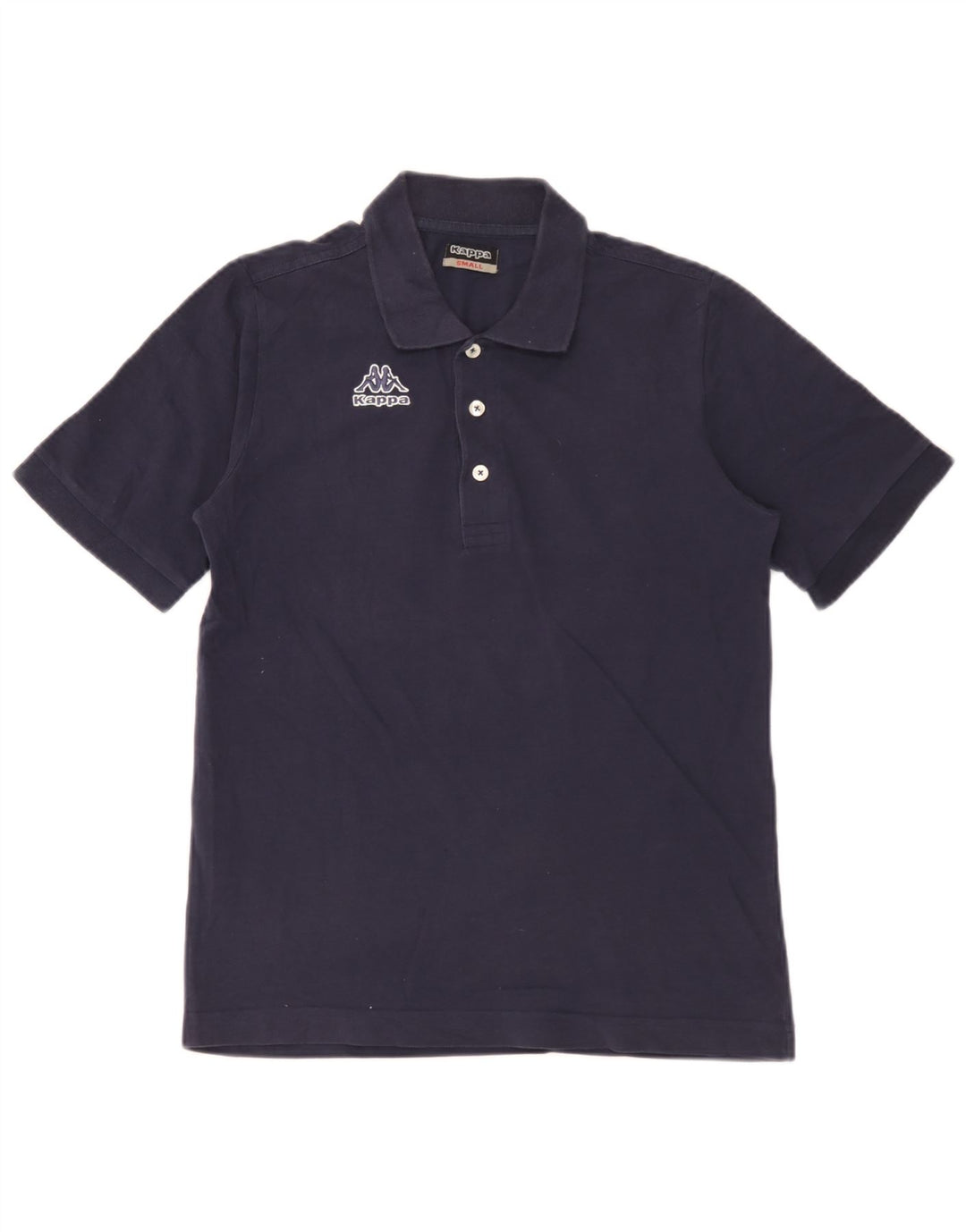 Camisa polo masculina Kappa pequena algodão azul marinho