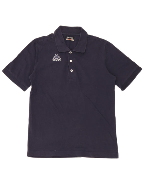 Camisa polo masculina Kappa pequena algodão azul marinho
