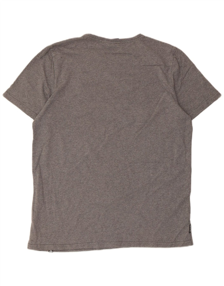 Camiseta Animal Masculina Gráfica Top Grande Algodão Cinza