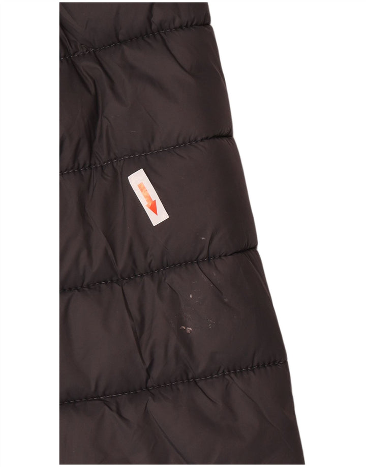 Jaqueta acolchoada feminina Superdry UK 16 grande nylon cinza