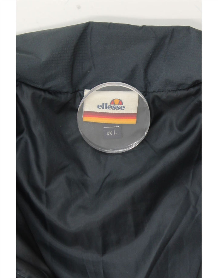 Jaqueta acolchoada feminina ELLESSE UK 16 grande poliéster azul marinho