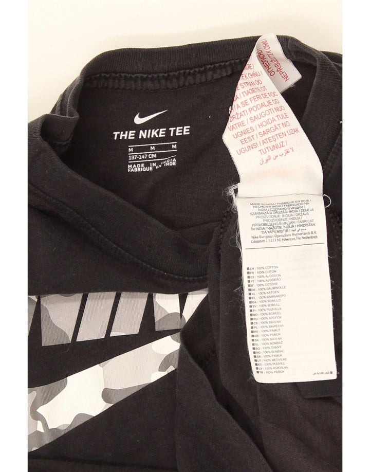 Camiseta Nike Boys Graphic Top 10-11 Anos Médio Algodão Preto