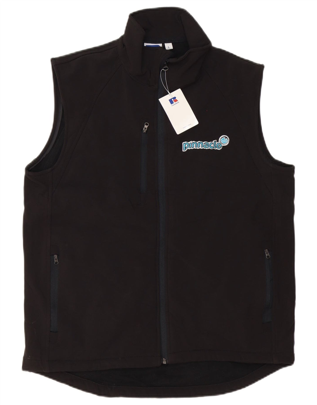Jaqueta Russell Athletic masculina com agasalho gráfico grande preto