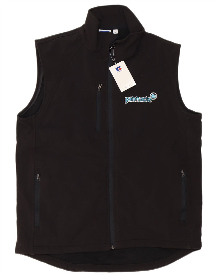 Jaqueta Russell Athletic masculina com agasalho gráfico grande preto