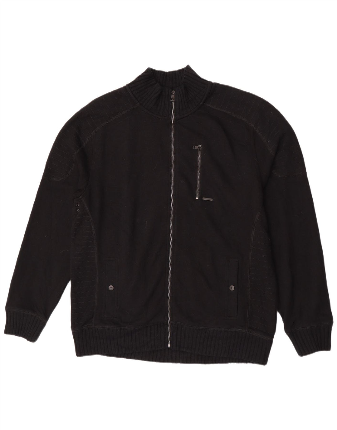 Calvin Klein Jaqueta masculina de agasalho XL azul algodão