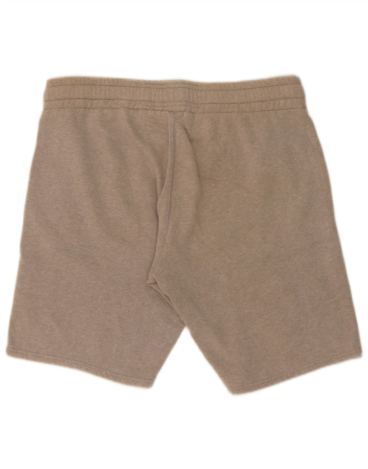 Shorts esportivos masculinos Superdry Graphic cinza médio algodão manchado