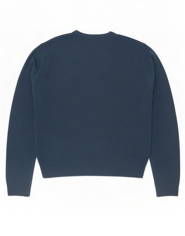 Suéter masculino Marks & Spencer com decote em V 3XL azul acrílico