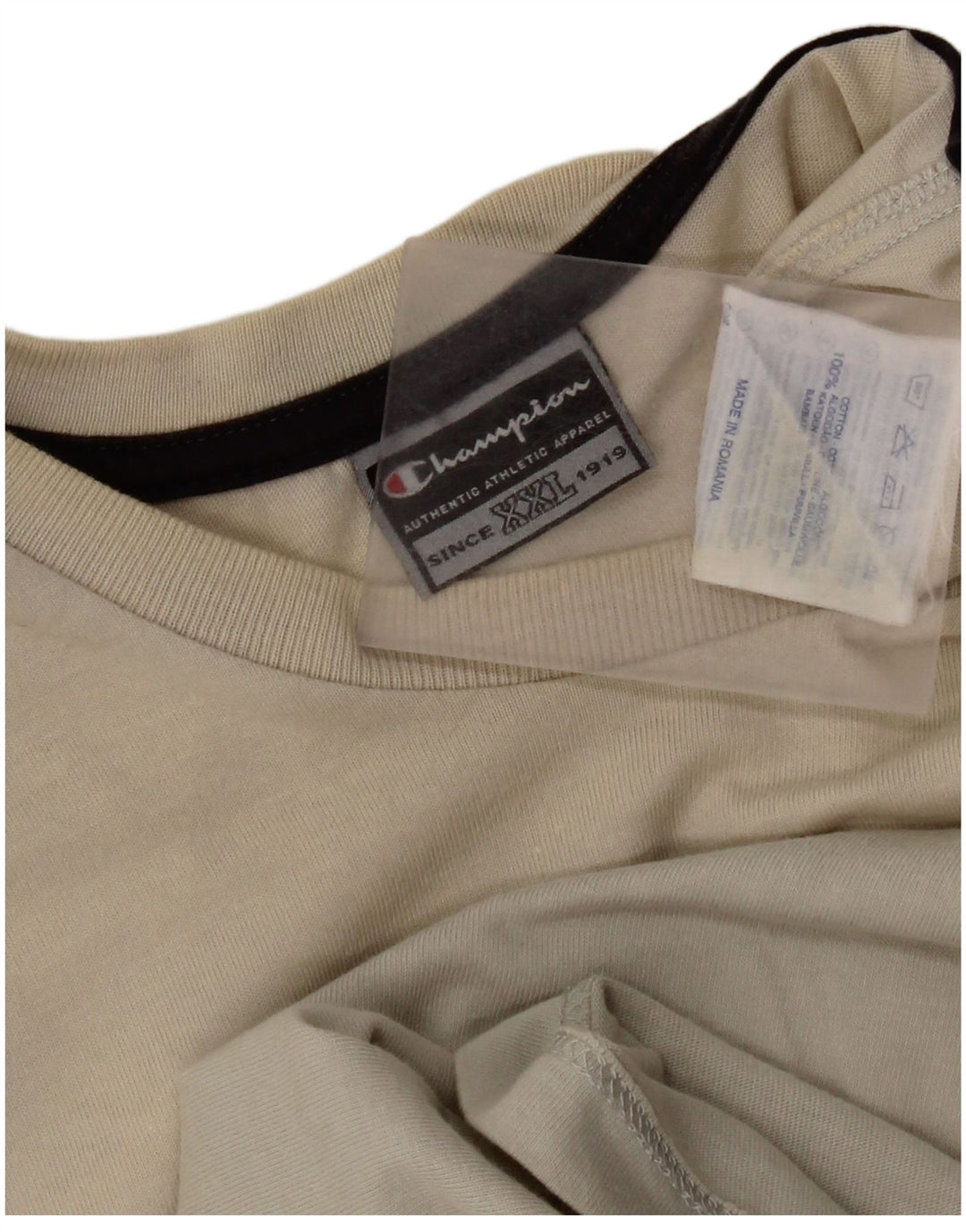 Camiseta gráfica masculina Champion 2XL algodão cinza