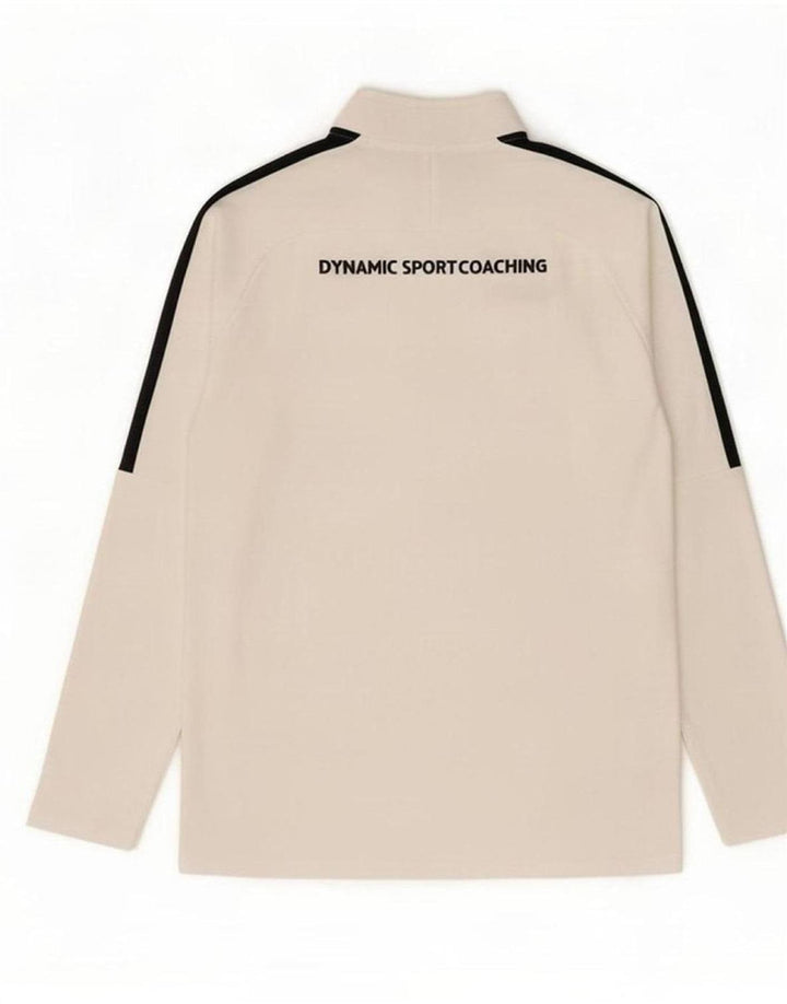 Pulôver masculino Nike com zíper e gola alta, moletom grande e branco