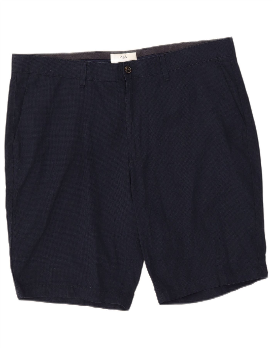 Shorts Chino Masculino Marks & Spencer W38 XL Azul Marinho Algodão