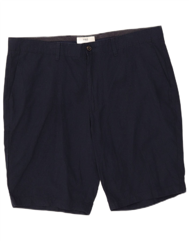 Shorts Chino Masculino Marks & Spencer W38 XL Azul Marinho Algodão