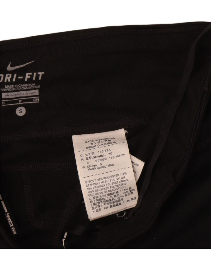 Leggings Nike Dri Fit Capri UK 10 Pequeno Poliéster Preto