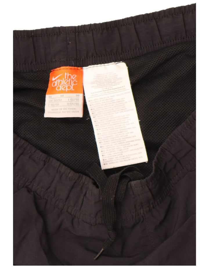 Shorts esportivos masculinos Nike médio preto colorblock nylon