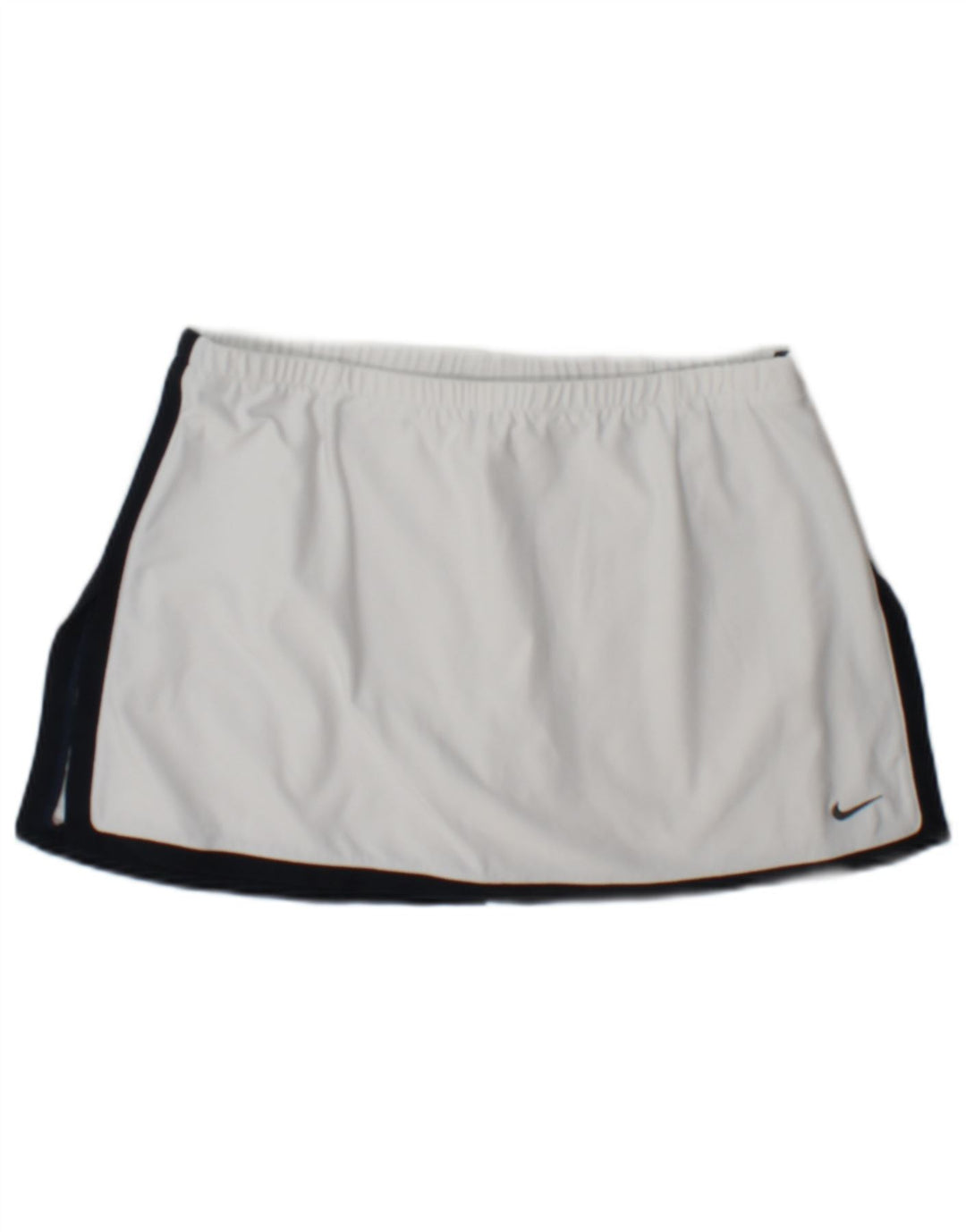 Mini saia de tênis feminina Nike US 8/10 médio branco colorblock poliéster