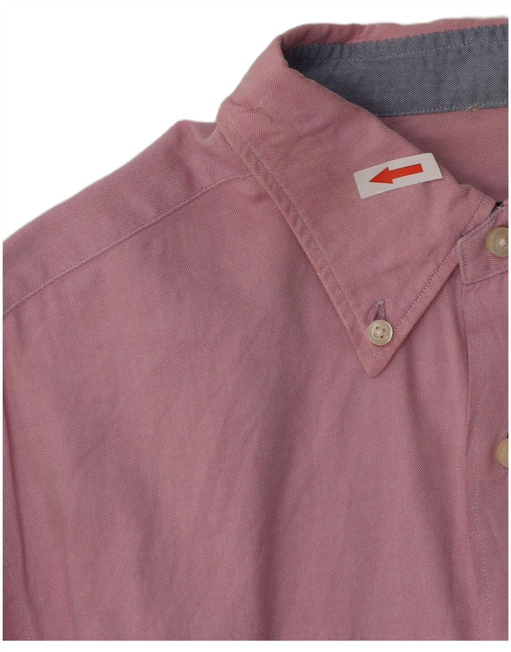 Camisa masculina MASSIMO DUTTI grande algodão rosa