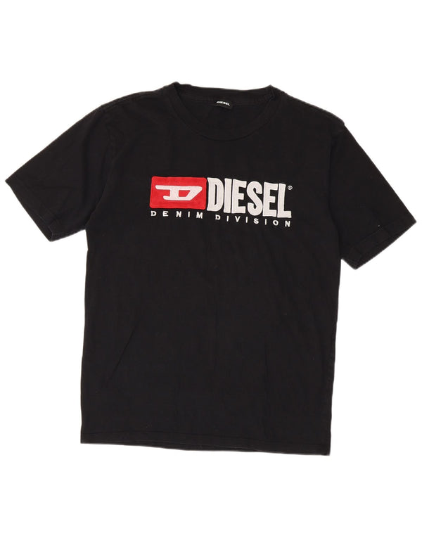 Diesel Camiseta feminina gráfica Top UK 18 XL Preto