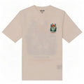 Camiseta gráfica masculina Jack & Jones Top médio algodão branco