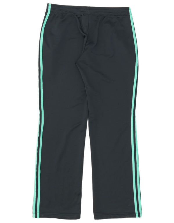 Calça de treino feminina Adidas UK 12/14 poliéster verde médio