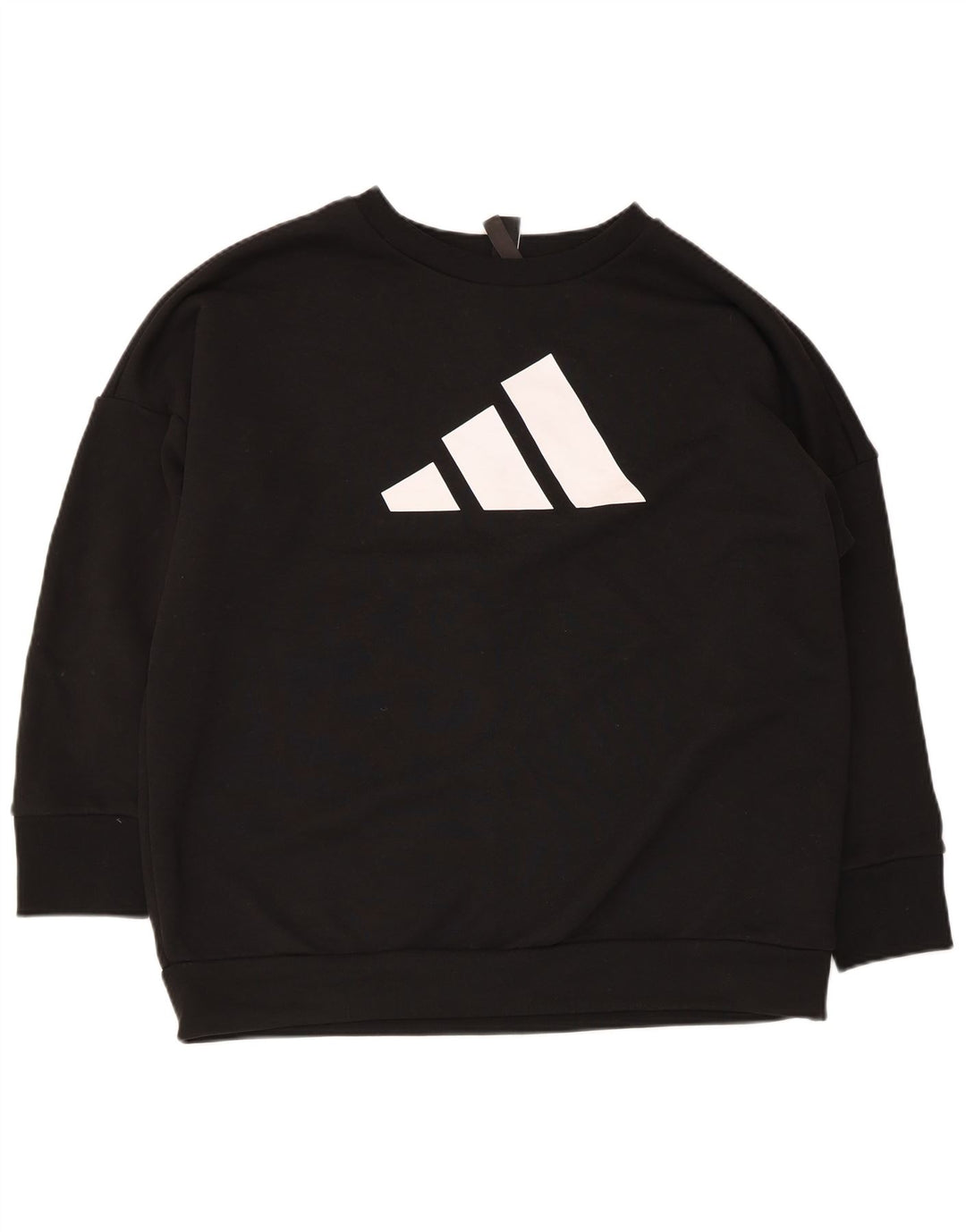 Adidas feminino gráfico oversized moletom jumper reino unido 12/14 médio preto